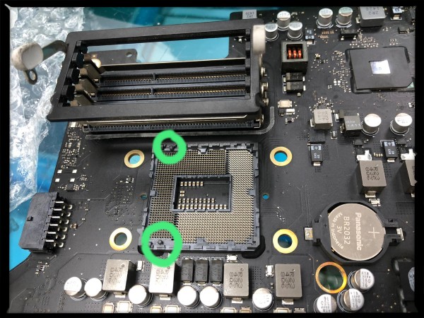 iMac A1419 cpu positioning